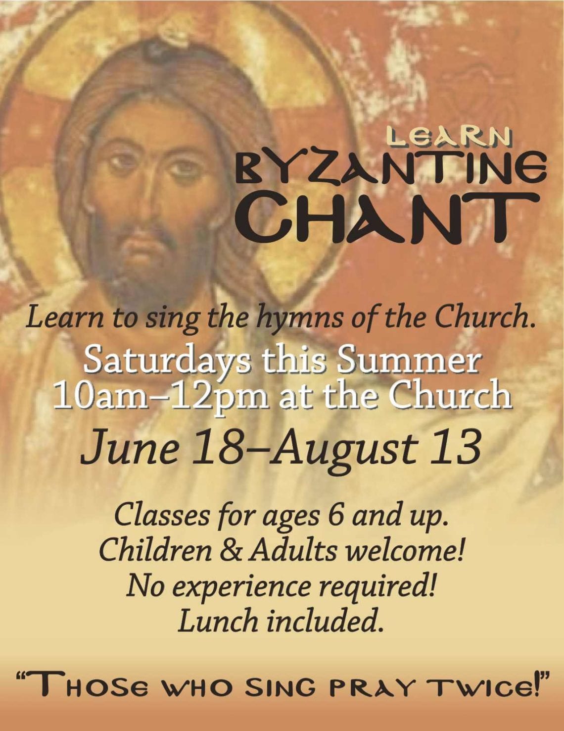 Byzantine Chant Classes Offered This Summer