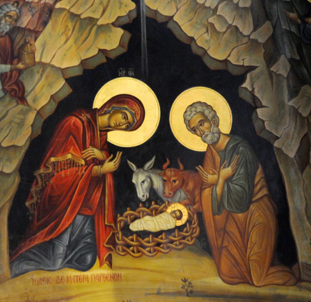 DETAIL FROM ICON OF THE NATIVITY