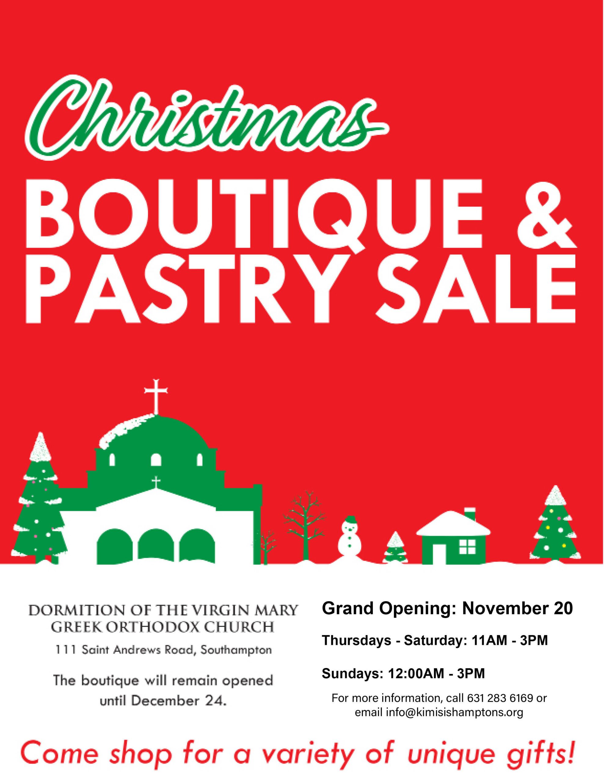 Christmas Boutique Dormition of the Virgin Mary