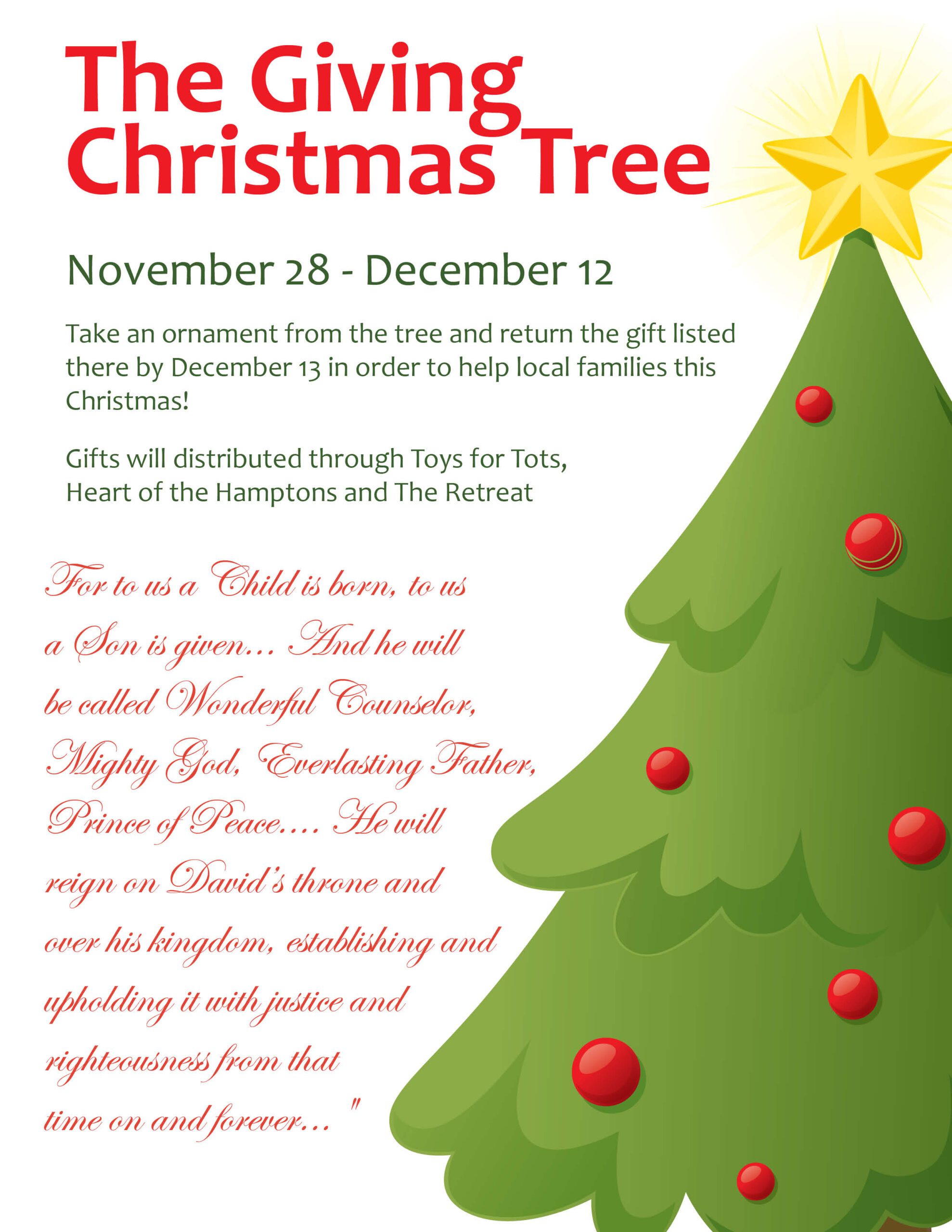 Christmas Giving Tree